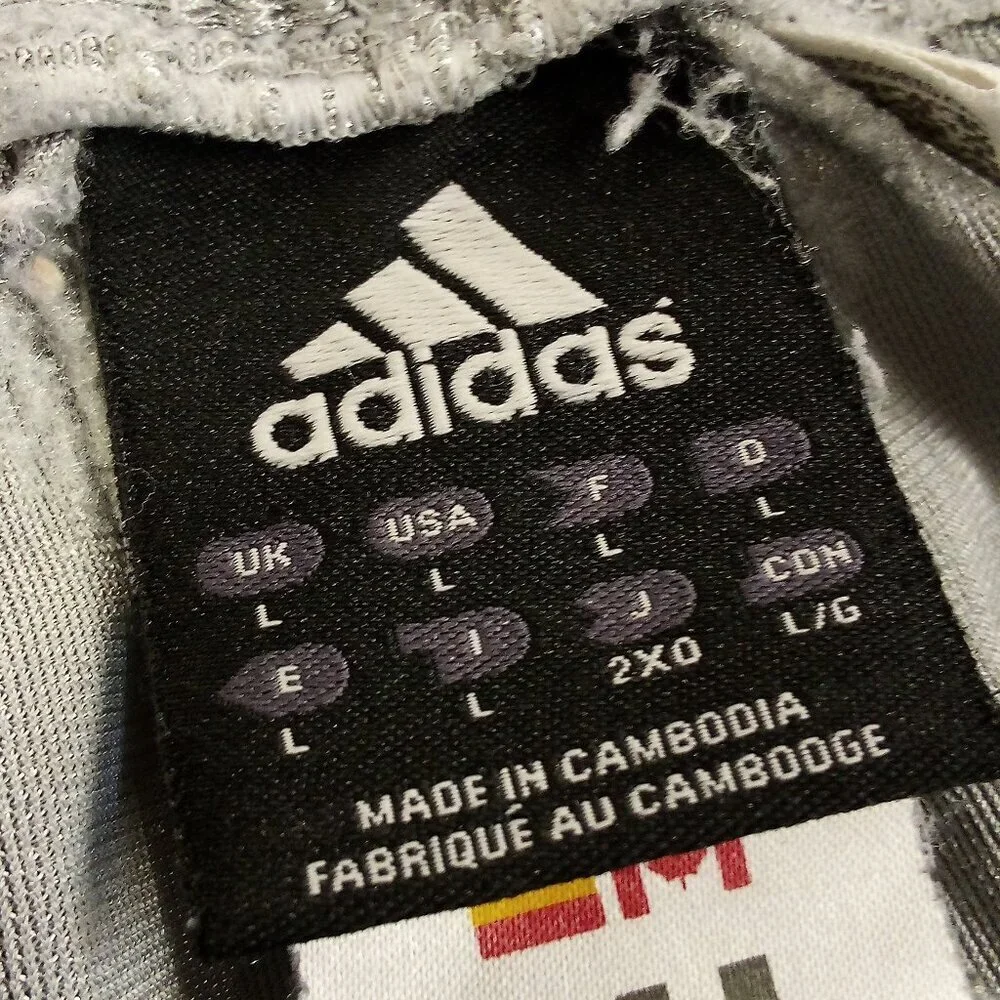 Vintage Adidas 3 Stripe Snap Button Sweat Pants Joggers